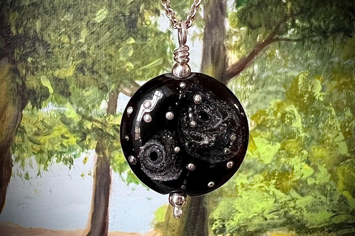 Starry Galaxy with cremation ash